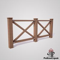 Декоративные заборы Amstel Wood, цвет коричневый №5 в Волгограде
